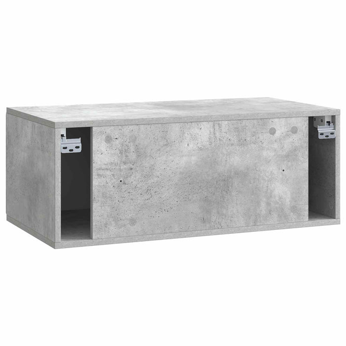 Oglindă TV montată pe perete Gri Beton 78,5 x 41 x 30 cm - WALTI WALTI