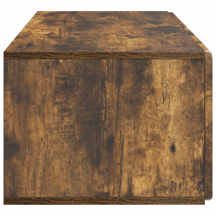 Oglindă TV montată pe perete Stejar fumuriu 78,5 x 41 x 30 cm - WALTI WALTI
