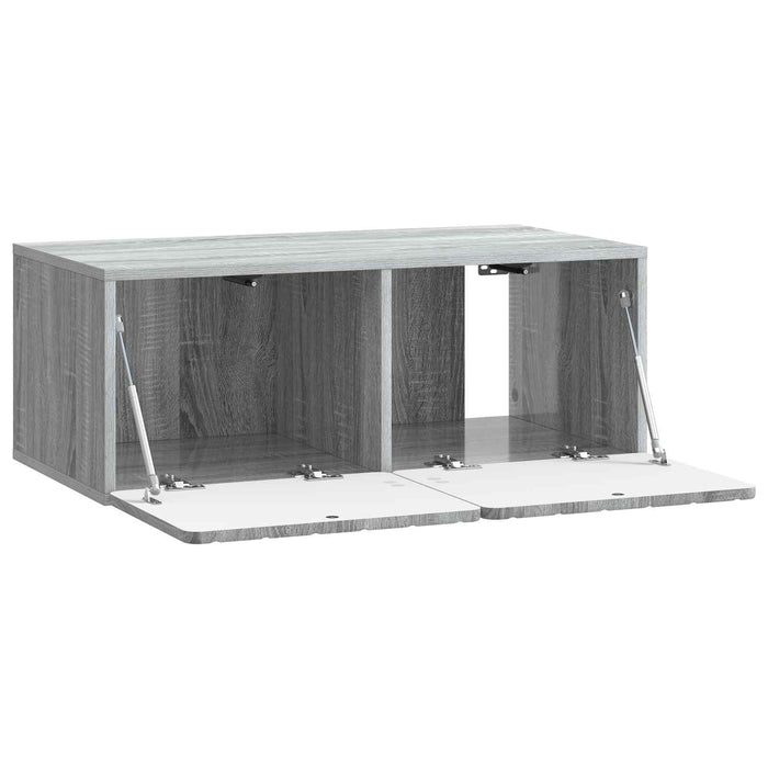 Oglindă TV montată pe perete Sonoma gri 78,5 x 41 x 30 cm - WALTI WALTI