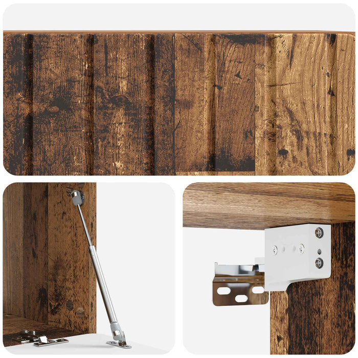 Oglindă TV montată pe perete Lemn vechi 78,5 x 41 x 30 cm - WALTI WALTI