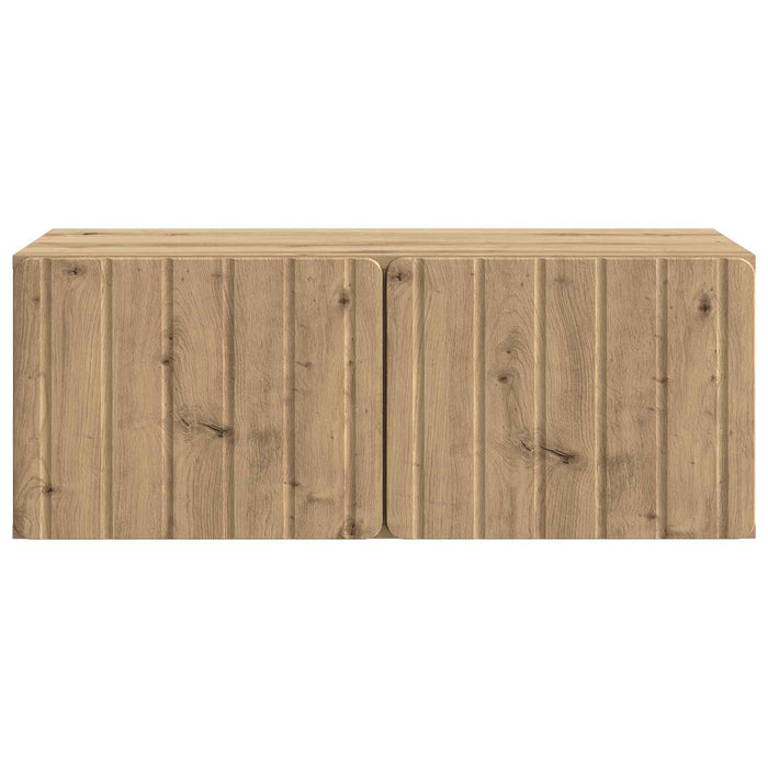Oglindă TV montată pe perete Stejar Artizanal 78,5 x 41 x 30 cm - WALTI WALTI