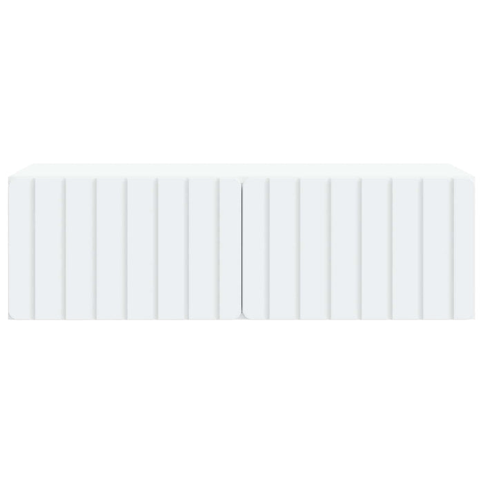 Oglindă TV montată pe perete Alb 98 x 41 x 30 cm Lemn prelucrat - WALTI WALTI