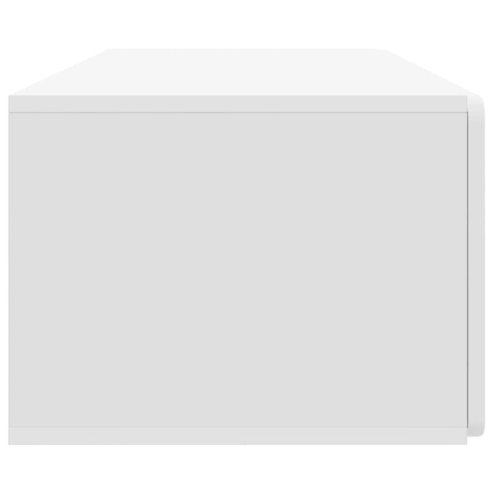 Oglindă TV montată pe perete Alb 98 x 41 x 30 cm Lemn prelucrat - WALTI WALTI