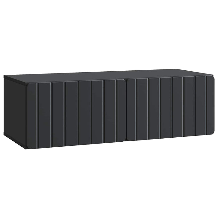 Oglindă TV montată pe perete Pe perete Negru 98 x 41 x 30 cm - WALTI WALTI