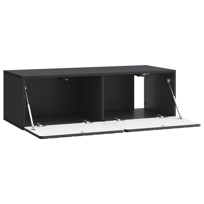 Oglindă TV montată pe perete Pe perete Negru 98 x 41 x 30 cm - WALTI WALTI