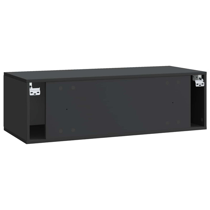 Oglindă TV montată pe perete Pe perete Negru 98 x 41 x 30 cm - WALTI WALTI