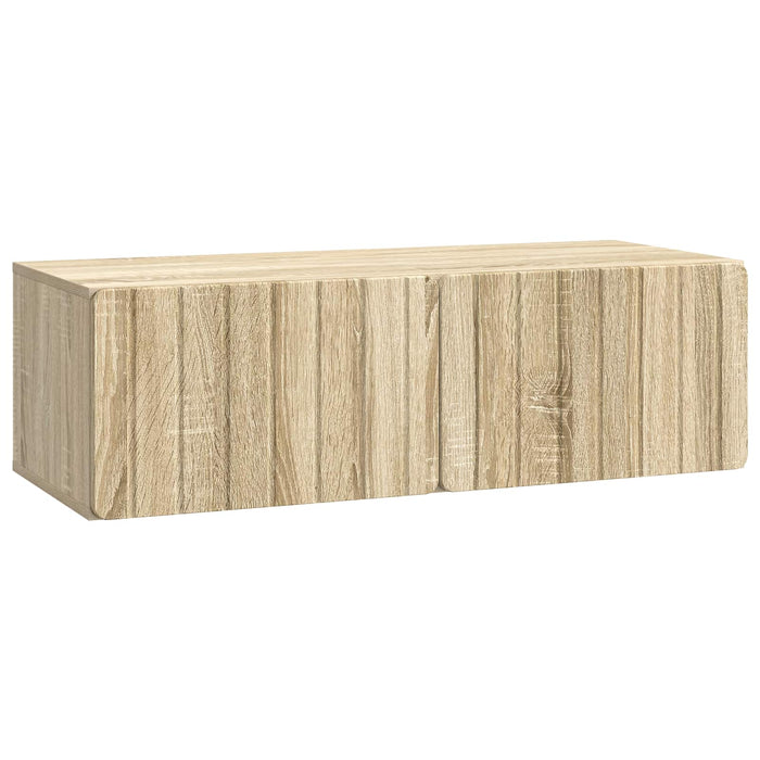 Oglindă TV montată pe perete Stejar Sonoma 98 x 41 x 30 cm - WALTI WALTI