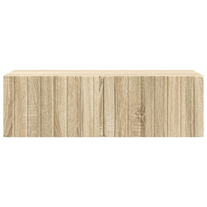 Oglindă TV montată pe perete Stejar Sonoma 98 x 41 x 30 cm - WALTI WALTI