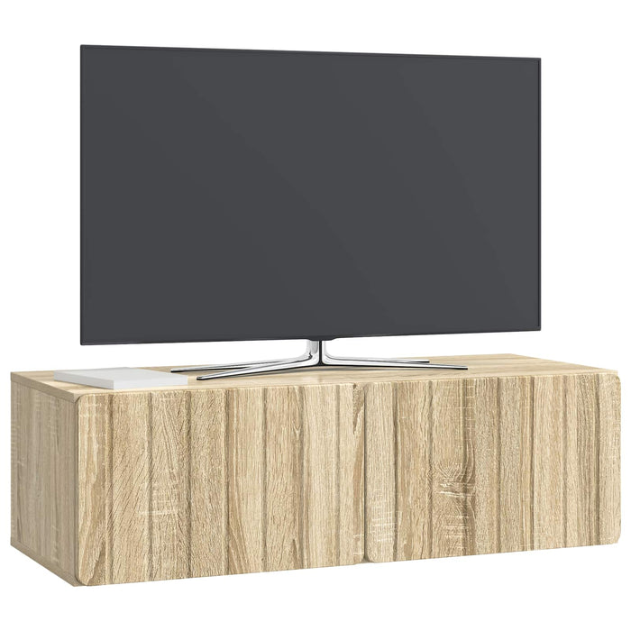 Oglindă TV montată pe perete Stejar Sonoma 98 x 41 x 30 cm - WALTI WALTI