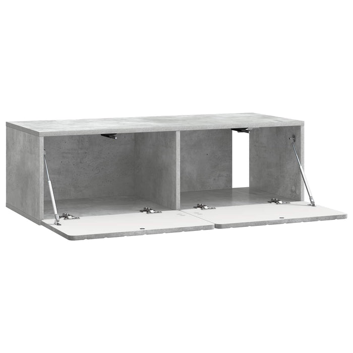 Oglindă TV montată pe perete Gri Beton 98 x 41 x 30 cm - WALTI WALTI