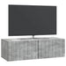 Oglindă TV montată pe perete Gri Beton 98 x 41 x 30 cm - WALTI WALTI