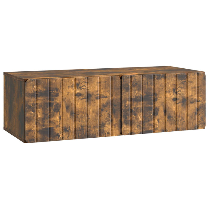 Oglindă TV montată pe perete Stejar fumuriu 98 x 41 x 30 cm - WALTI WALTI