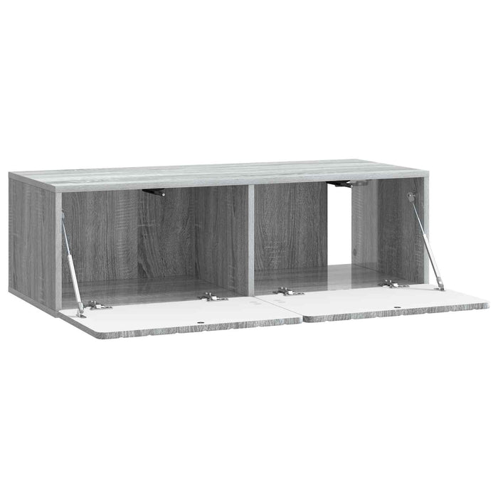 Oglindă TV montată pe perete Sonoma gri 98 x 41 x 30 cm - WALTI WALTI