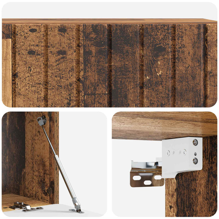 Oglindă TV montată pe perete Lemn vechi 98 x 41 x 30 cm - WALTI WALTI