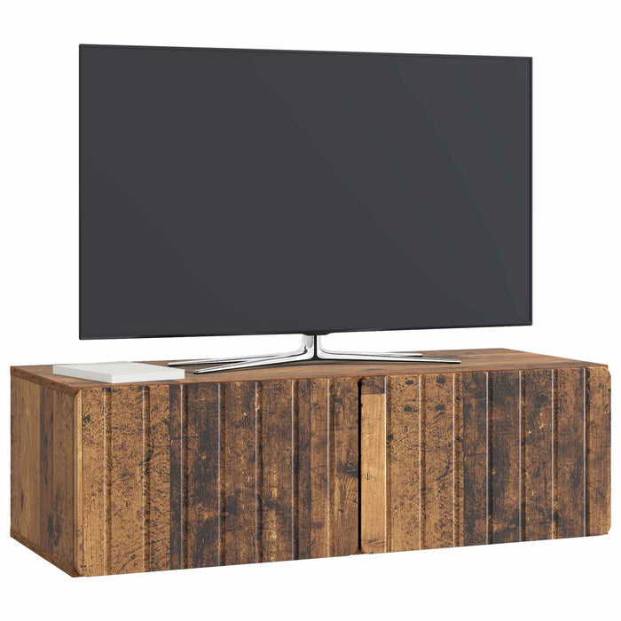 Oglindă TV montată pe perete Lemn vechi 98 x 41 x 30 cm - WALTI WALTI