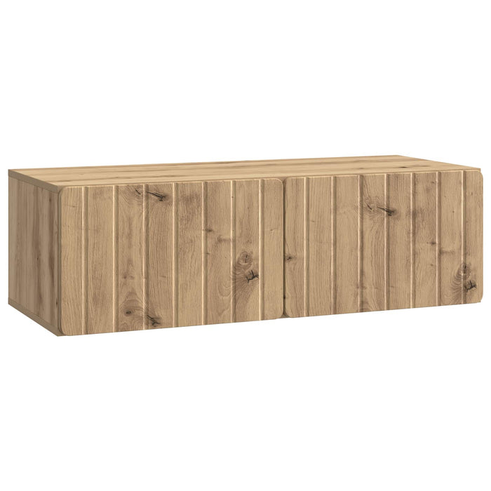 Oglindă TV montată pe perete Stejar Artizanal 98 x 41 x 30 cm - WALTI WALTI