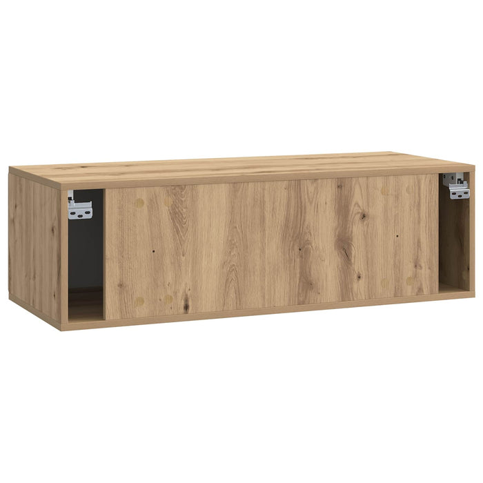 Oglindă TV montată pe perete Stejar Artizanal 98 x 41 x 30 cm - WALTI WALTI