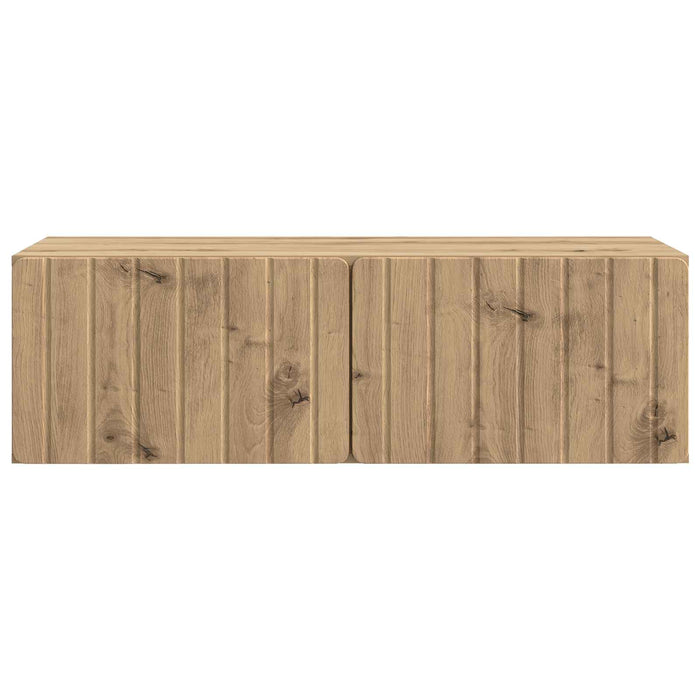 Oglindă TV montată pe perete Stejar Artizanal 98 x 41 x 30 cm - WALTI WALTI