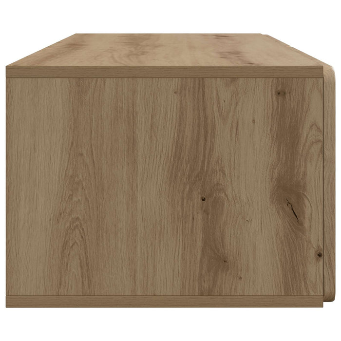 Oglindă TV montată pe perete Stejar Artizanal 98 x 41 x 30 cm - WALTI WALTI