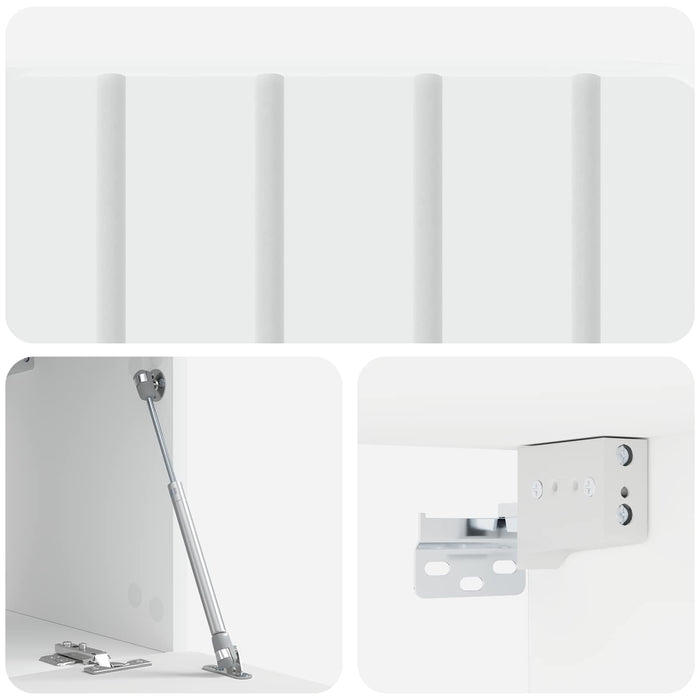 Oglindă TV montată pe perete Pe perete Alb 59,5 x 31 x 30 cm - WALTI WALTI