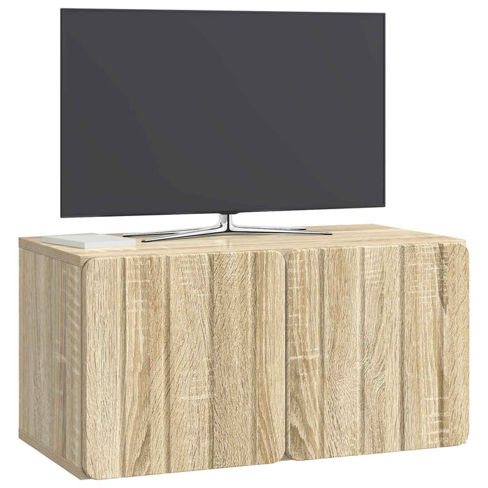 Oglindă TV montată pe perete Stejar Sonoma 59,5 x 31 x 30 cm - WALTI WALTI