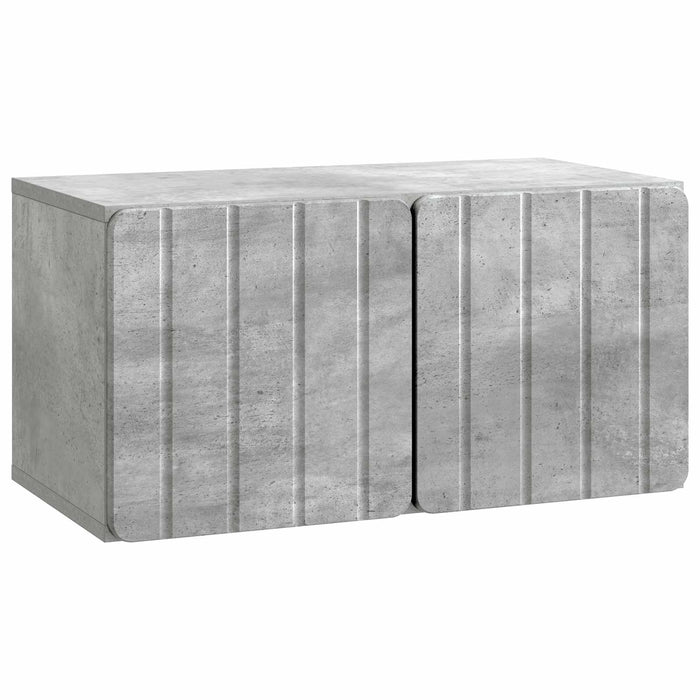 Oglindă TV montată pe perete Gri Beton 59,5 x 31 x 30 cm - WALTI WALTI
