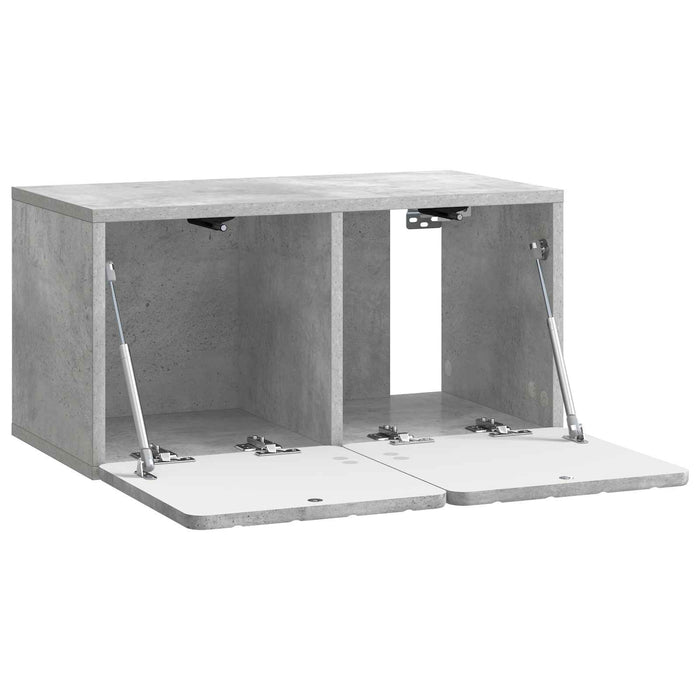 Oglindă TV montată pe perete Gri Beton 59,5 x 31 x 30 cm - WALTI WALTI