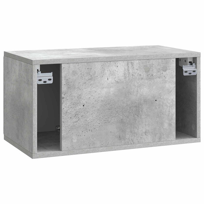Oglindă TV montată pe perete Gri Beton 59,5 x 31 x 30 cm - WALTI WALTI