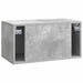 Oglindă TV montată pe perete Gri Beton 59,5 x 31 x 30 cm - WALTI WALTI