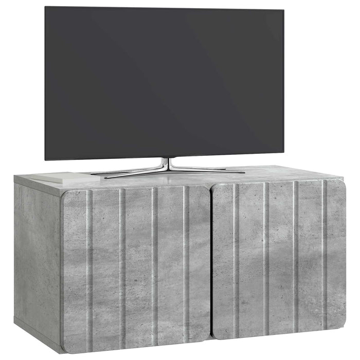 Oglindă TV montată pe perete Gri Beton 59,5 x 31 x 30 cm - WALTI WALTI