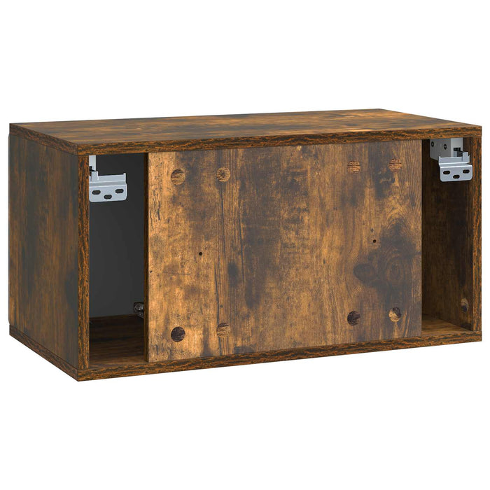 Oglindă TV montată pe perete Stejar fumuriu 59,5 x 31 x 30 cm - WALTI WALTI