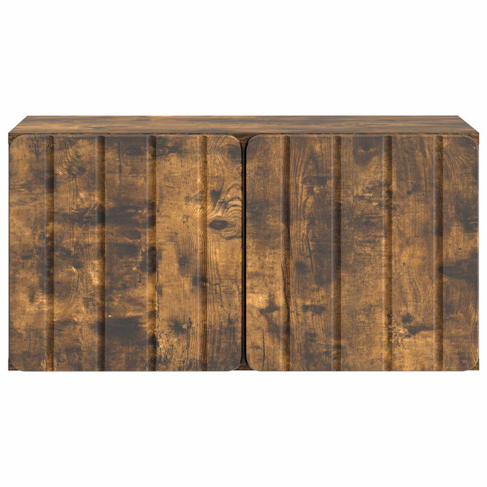 Oglindă TV montată pe perete Stejar fumuriu 59,5 x 31 x 30 cm - WALTI WALTI