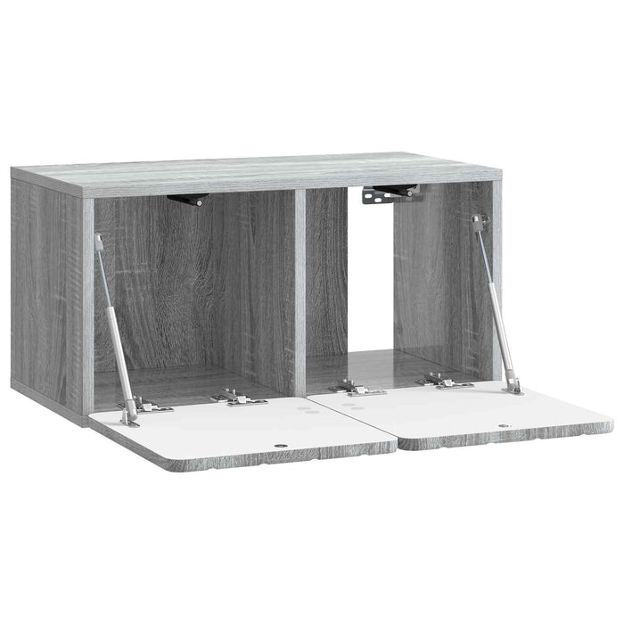 Oglindă TV montată pe perete Sonoma gri 59,5 x 31 x 30 cm - WALTI WALTI