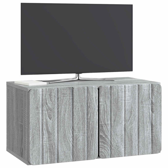 Oglindă TV montată pe perete Sonoma gri 59,5 x 31 x 30 cm - WALTI WALTI