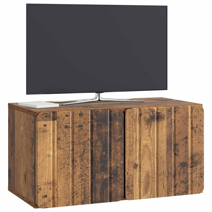 Oglindă TV montată pe perete Lemn vechi 59,5 x 31 x 30 cm - WALTI WALTI