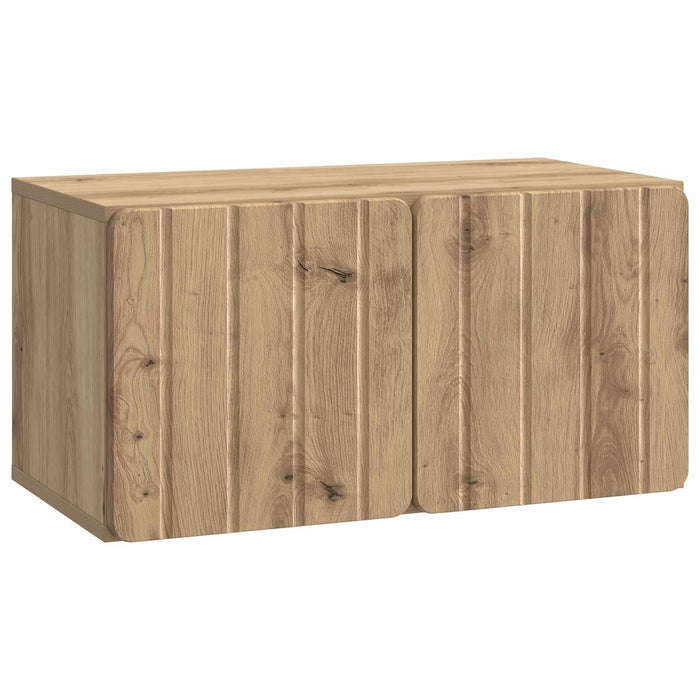 Oglindă TV montată pe perete Stejar Artizanal 59,5 x 31 x 30 cm - WALTI WALTI