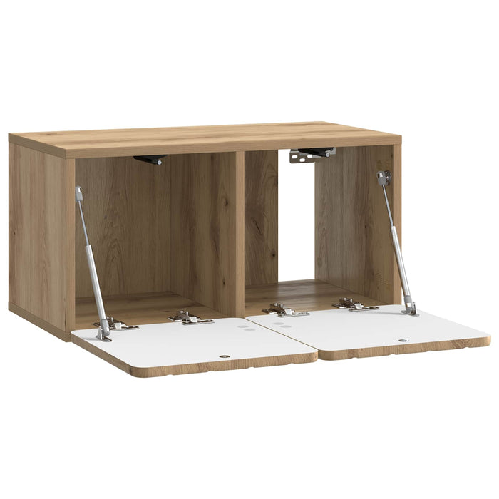Oglindă TV montată pe perete Stejar Artizanal 59,5 x 31 x 30 cm - WALTI WALTI