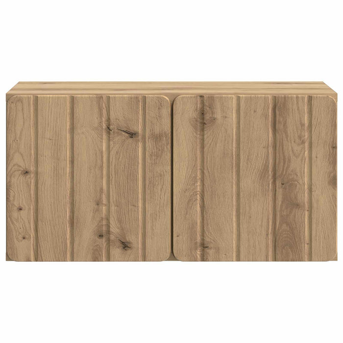 Oglindă TV montată pe perete Stejar Artizanal 59,5 x 31 x 30 cm - WALTI WALTI