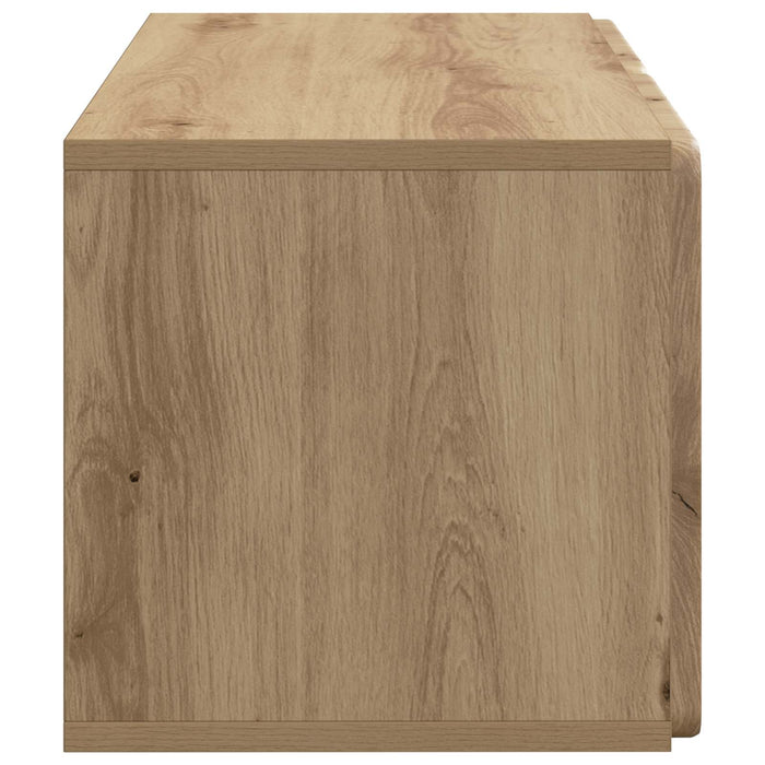 Oglindă TV montată pe perete Stejar Artizanal 59,5 x 31 x 30 cm - WALTI WALTI
