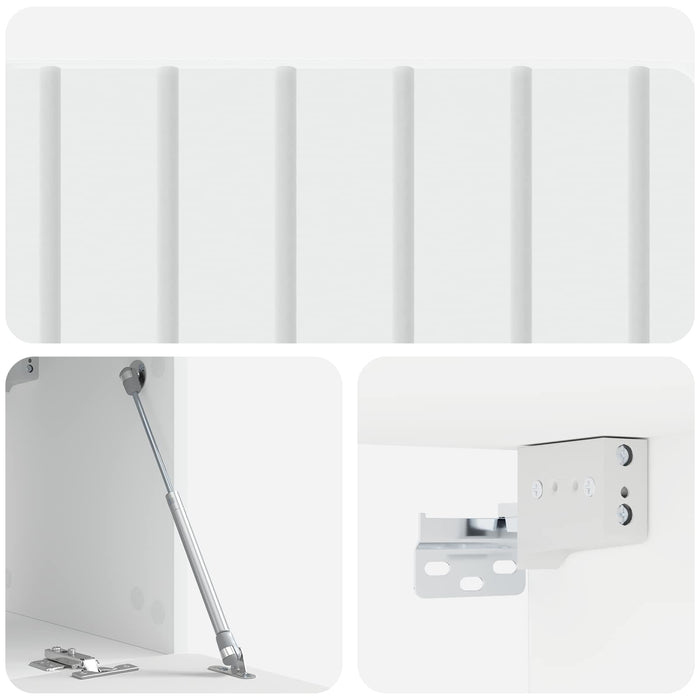 Oglindă TV montată pe perete Pe perete Alb 78,5 x 31 x 30 cm - WALTI WALTI
