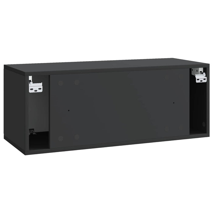 Oglindă TV montată pe perete Pe perete Negru 78,5 x 31 x 30 cm - WALTI WALTI