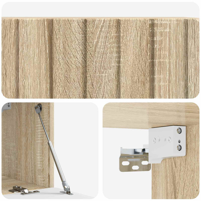 Oglindă TV montată pe perete Stejar Sonoma 78,5 x 31 x 30 cm - WALTI WALTI