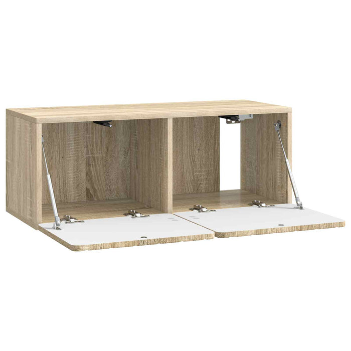 Oglindă TV montată pe perete Stejar Sonoma 78,5 x 31 x 30 cm - WALTI WALTI