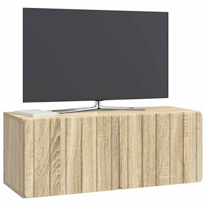 Oglindă TV montată pe perete Stejar Sonoma 78,5 x 31 x 30 cm - WALTI WALTI