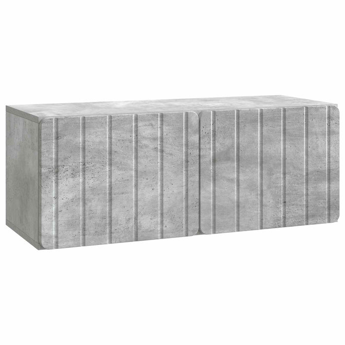 Oglindă TV montată pe perete Gri Beton 78,5 x 31 x 30 cm - WALTI WALTI