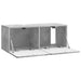 Oglindă TV montată pe perete Gri Beton 78,5 x 31 x 30 cm - WALTI WALTI