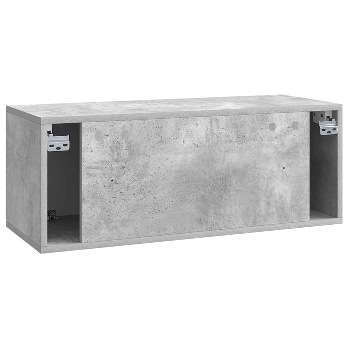 Oglindă TV montată pe perete Gri Beton 78,5 x 31 x 30 cm - WALTI WALTI