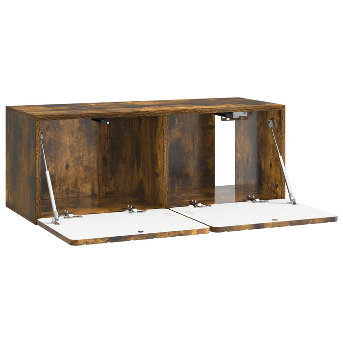 Oglindă TV montată pe perete Stejar fumuriu 78,5 x 31 x 30 cm - WALTI WALTI