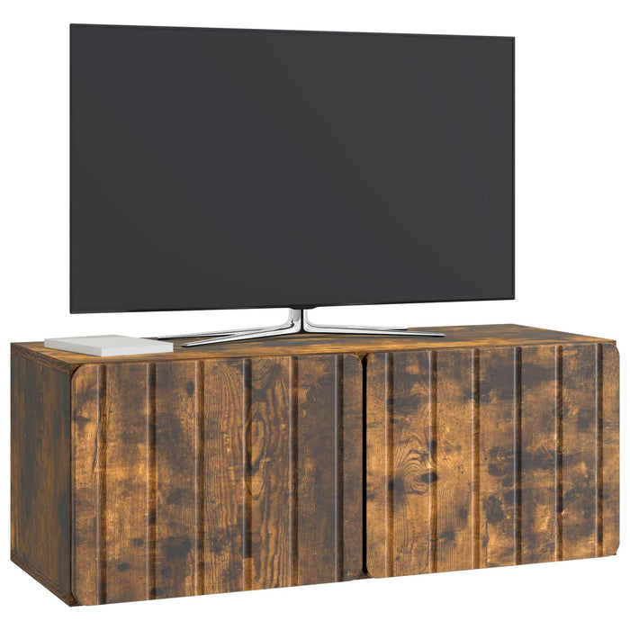 Oglindă TV montată pe perete Stejar fumuriu 78,5 x 31 x 30 cm - WALTI WALTI