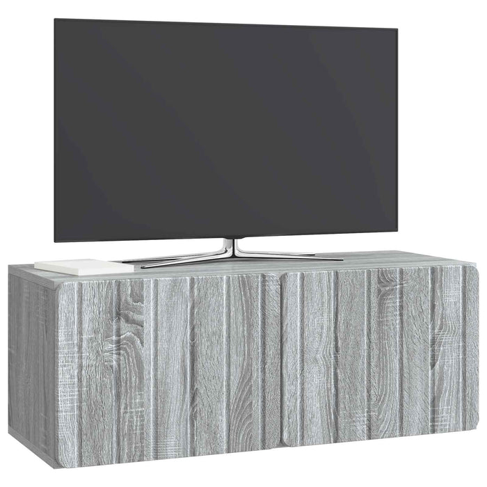 Oglindă TV montată pe perete Sonoma gri 78,5 x 31 x 30 cm - WALTI WALTI